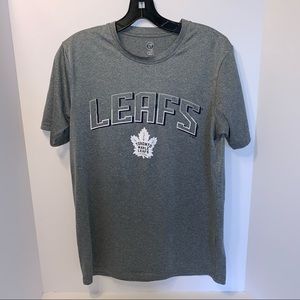 NHL boys size medium Toronto maple leafs t-shirt TML short sleeve grey